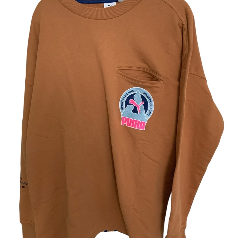 NWT PUMA x Han Kjobenhavn Almond Chest Pocket Crew Neck Pullover (size:M)